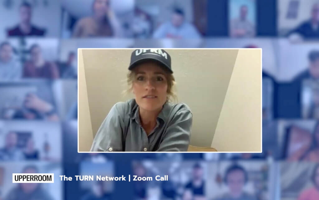Lorisa Miller on a Zoom call with leaders